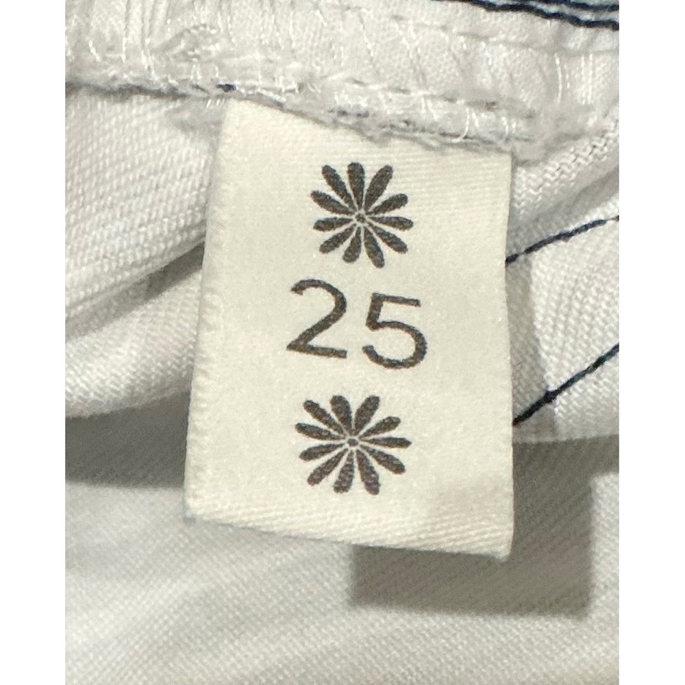 Show Me Your Mumu Berkeley Bell Bottom Jeans Blue White Stripe High Rise XS 25 - Picture 9 of 9